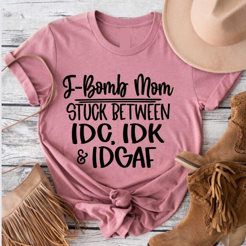 COPY - F Bomb mom Graphic Unisex Crew Neck Tee Shirt S-5X